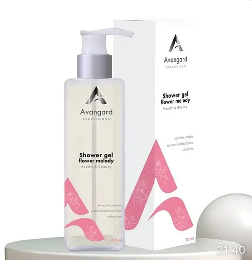 Гель для душа Flower melody для подверженной раздражению кожи A_Avangard Professional 250 мл - фото 1
