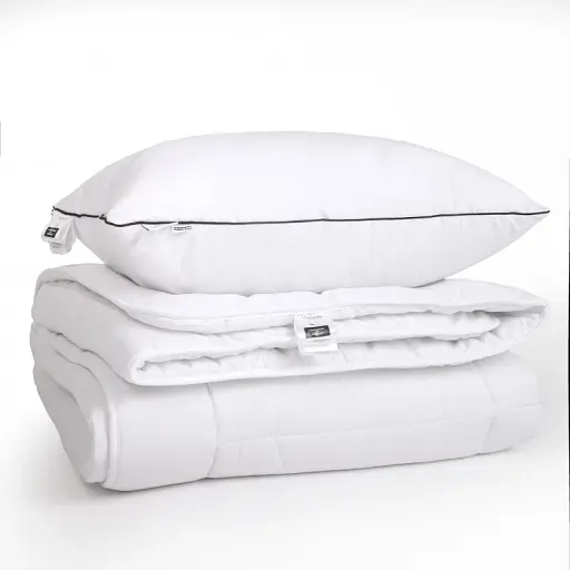 Набор MirSon антиаллергенный №9596 Bianco EcoSilk деми одеяло 140х205 см + подушка белый (2200010807103) - фото 1