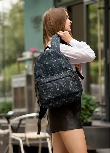 Жіночий рюкзак Sambag BRIX PJT чорний 40 x 27 x 15 см (11711702) - фото 1