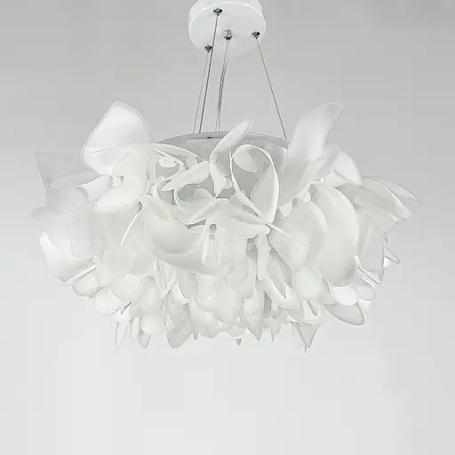 Підвісний світильник біла квітка з органічного пластику | Арт. MJ181-530 | Line F - фото 2