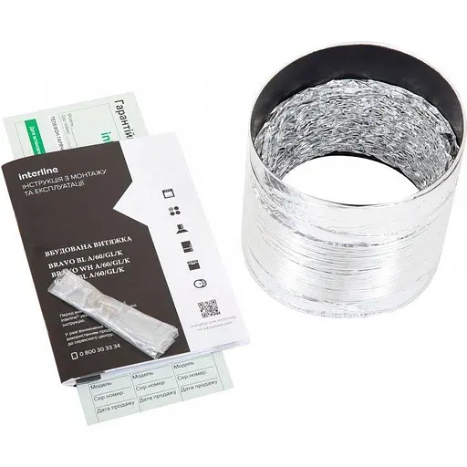 Вытяжка встраиваемая Interline JOLLY WH A/60/GL/K - фото 8