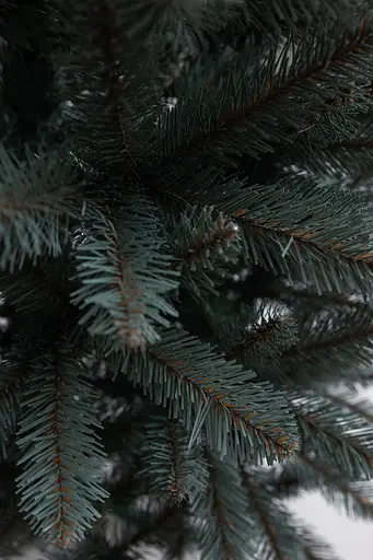 Новорічна штучна ялинка 1,3 м блакитна Різдвяна ніч реалістична Преміум LUGI SOK-22-2 - фото 4