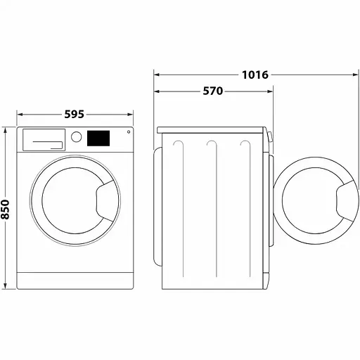 Стирально-сушильная машина Whirlpool фронтальная 8(6) кг 1400 A 60 см дисплей пара инвертор белый - фото 5
