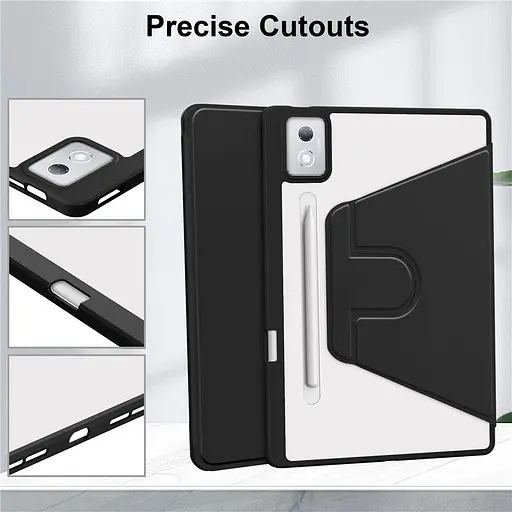 Чохол Lenovo Idea Tab Pro 12.7 2025 TPUCristal Pen holder 360 Чорний - фото 4