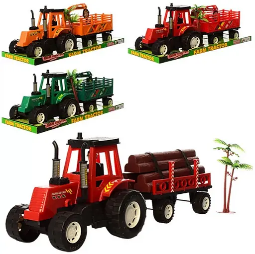 Трактор инерционный с манипулятором и прицепом (В ассортименте) - фото 4