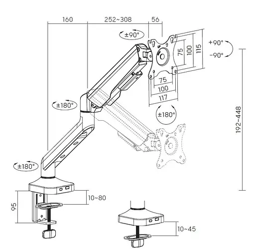Кронштейн OfficePro MA441B MA441B - фото 10