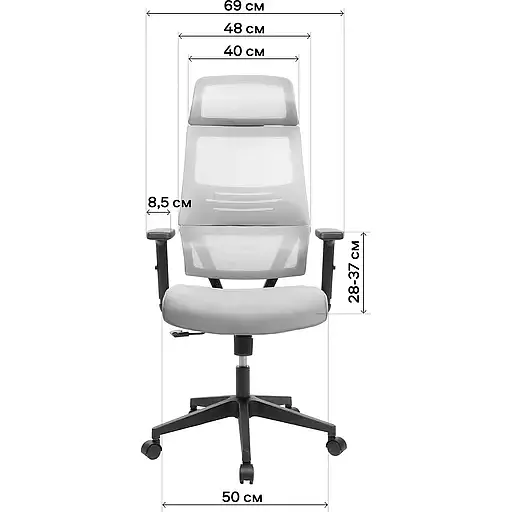 Офисное кресло GT Racer X-W88, черное (X-W88 Black) - фото 10