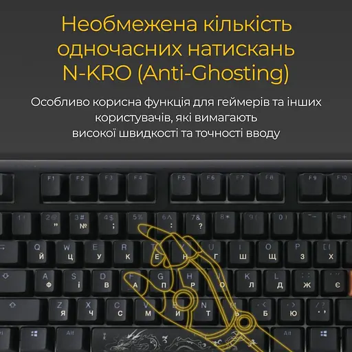 Клавіатура Ducky One 3 Cherry MX Red RGB Black DKON2108ST-RUAPXCLAWSC1 UA (126067) - фото 6