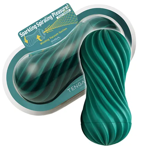 Мастурбатор Tenga Flex Fixxy зелёный - фото 3