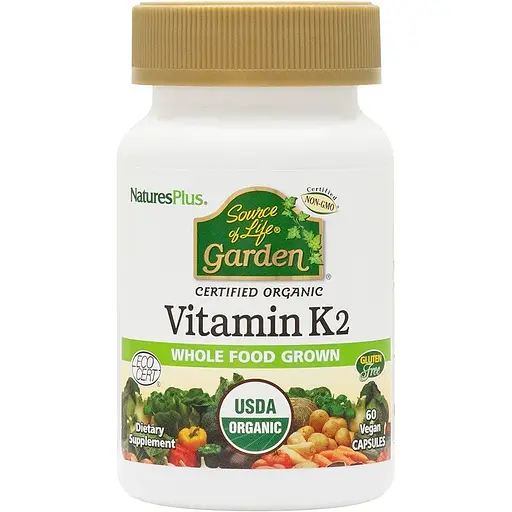 Вітаміни та мінерали Natures Plus Source of Life Garden Vitamin K2 120 мкг 60 вегакапсул