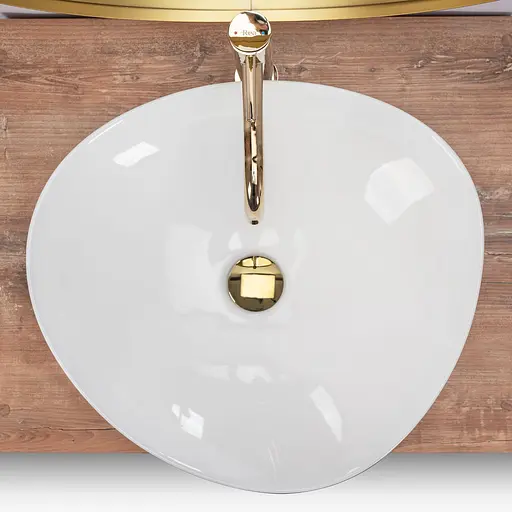 Умивальник Rea Andrea накладний білий REA-U6333, Білий - фото 5