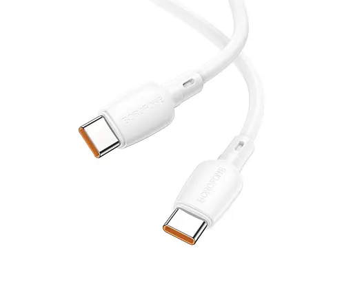 Кабель PD Borofone BX19 Double-speed Type-C to Lightning 20W белый - фото 1