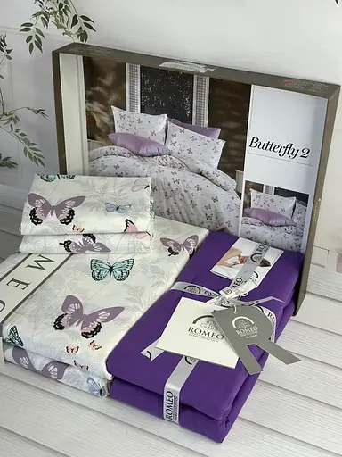 Постільна білизна Butterfly 2 Poplin Romeo Home pbe0051844 - фото 1