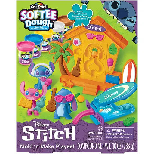 Тесто для лепки Cra-Z-Art с фигуркой Стич 11 ед. (36863CRA) - фото 2