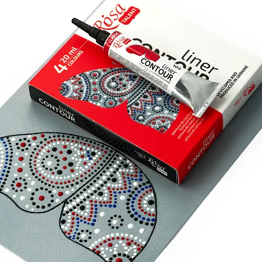 Набір контурів універсальних Rosa Talent класичні кольори 4х20 мл - фото 4