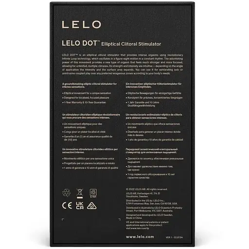 Клиторальный вибратор Lelo DOT Aqua точечная стимуляция технология Infinite Loop - фото 9