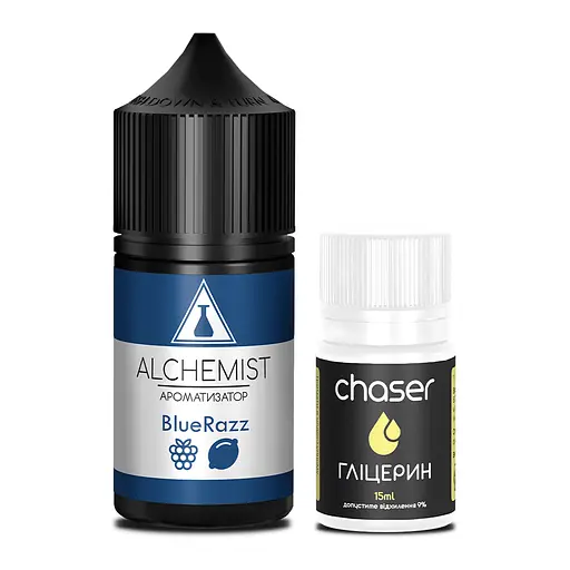 Набор компонентов для самозамеса солевой заправки ALCHEMIST 30 мл Blue Razz Голубая малина, 0-50 мг (18084) - фото 2