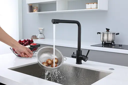 Змішувач для кухні з підключенням до фільтра чорний "Frosh" Nett FB-33 Чорний - фото 5