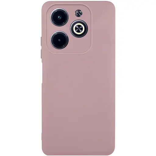 Чохол TPU GETMAN Liquid Silk Full Camera для Infinix Hot 40i Рожевий / Pink Sand