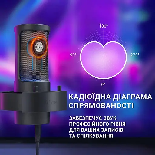 Мікрофон Fifine A8T Black (A8T) - фото 7