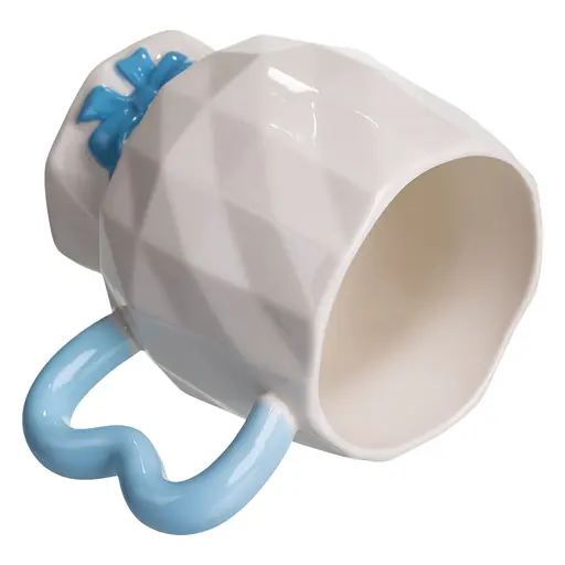 Чашка фарфоровая Yiwu на ножке 400 мл голубой Yiwu FM-39B - фото 4