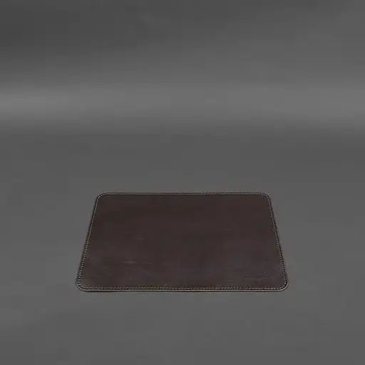 Килимок для мишки BlankNote  краст з натуральної шкіри 1.0 темно-коричневий - фото 2