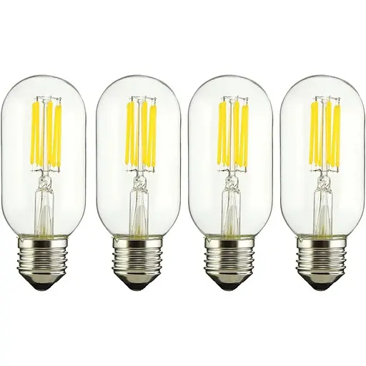 Винтовая лампочка Aiwerttes E27 6W светодиодная винтажная Edison, T45 Холодный Белый 6000K