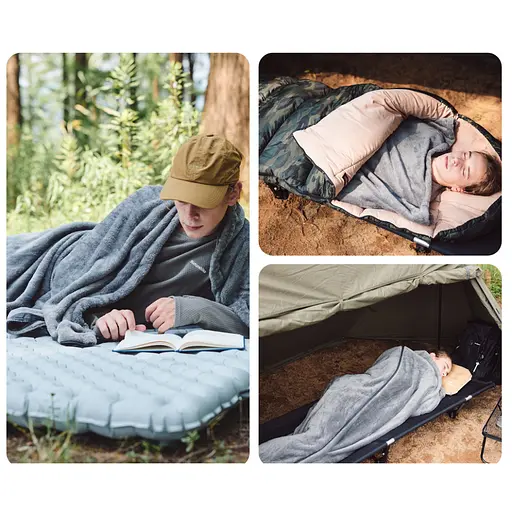 Підкладка для спального мішка Naturehike CNK2450WS024 фліс (Графіт) - фото 5