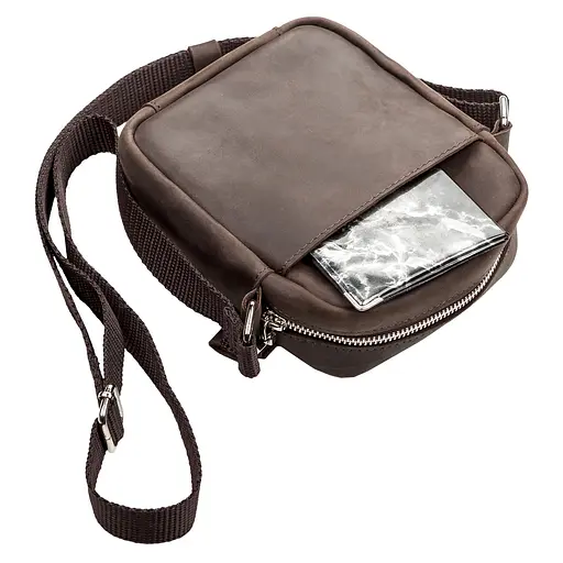 Сумка кожаная мужская SHVIGEL 15х18х6 см sum0012612 - фото 6