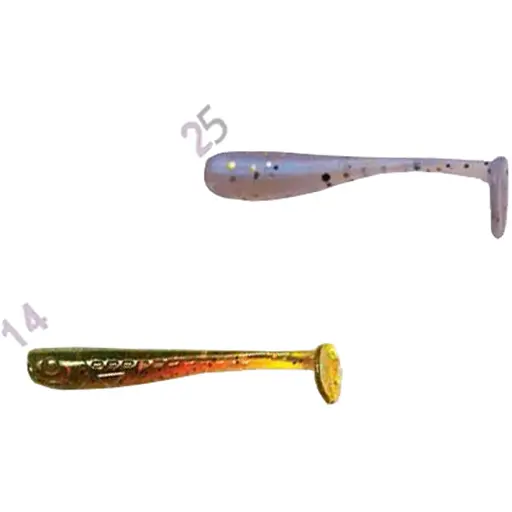 Силикон Crazy Fish Nano Minnow 1.1" #14 UV Motor Oil / #25 Cold Pearl кальмар (16 шт/уп