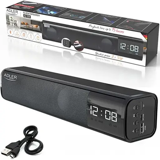 Bluetooth-колонка-часы с будильником Adler AD 1191 - фото 1