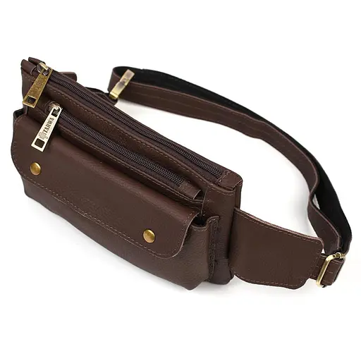 Шкіряна бананка Tarwa 24х15х3 см sum0025669 - фото 5