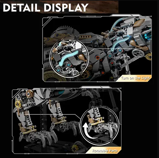 Конструктор динозавр MJI Тиранозавр РЕКС Tyrannosaurus для дітей та дорослих 1268 деталей - фото 4