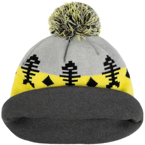 Шапка Select Skeleton 58 Gray/yellow - фото 4