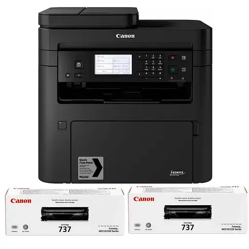 БФП лазерне Canon MF237w + 2 картриджі Canon 737 WiFi A4 чорно-біле - фото 4