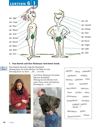 Themen aktuell 1. Kursbuch und Arbeitsbuch mit integrierter Audio-CD. Lektion 6–10 - фото 5