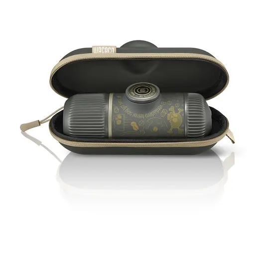 Портативная эспрессо-кофеварка Wacaco Nanopresso темно-серая с чехлом, механическая, для молотого кофе - фото 4
