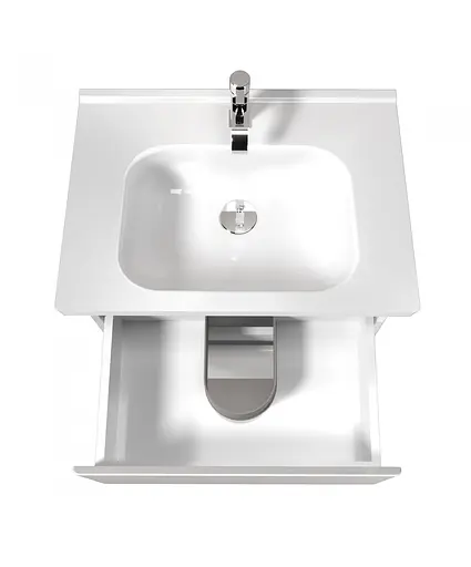 Тумба Мойдодир Палермо 70-U в ванну з умивальником Creavit ID-70 Білий - фото 7