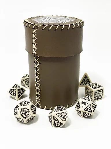 Настольная игра Планета Ігор Чаша для кубиков D20 (коричневая) (Dice cup D20 brown) (pi-dc005) - фото 3