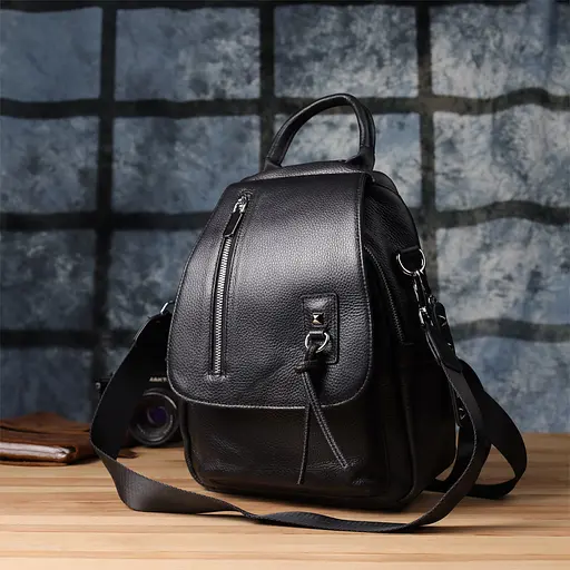 Классический женский рюкзак из натуральной кожи Vintage 23х30х13 см sum0027387 - фото 10