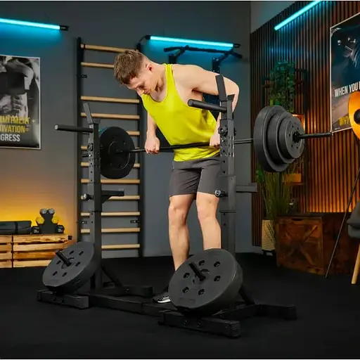 Стійки під штангу Trex Sport TX-100S регульовані з ручками для віджимань - фото 3