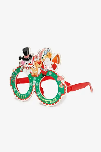 Новорічні окуляри Сніговик і Олень HXJ227108 Різнокольоровий (NY) - фото 1