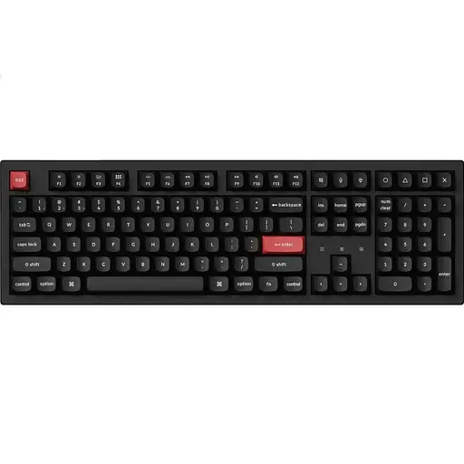 Keychron Клавиатура механическая K10 Pro 100Key, K pro Red, WL/BT/USB-A, EN/UKR, RGB, черный - фото 2