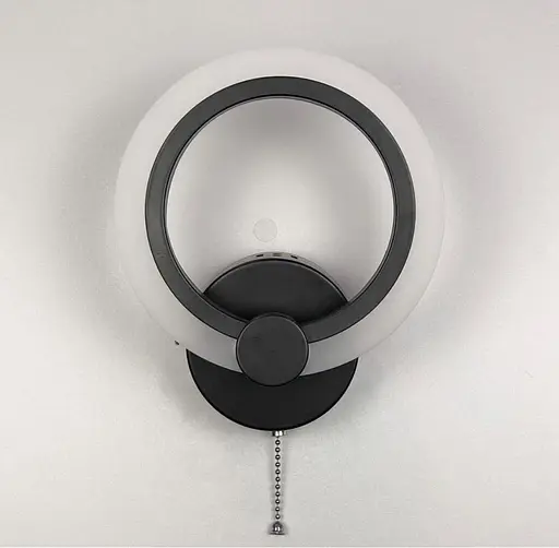 Світлодіодна модель бра в чорному кольорі Арт. 2374/1S BK Line F - фото 4