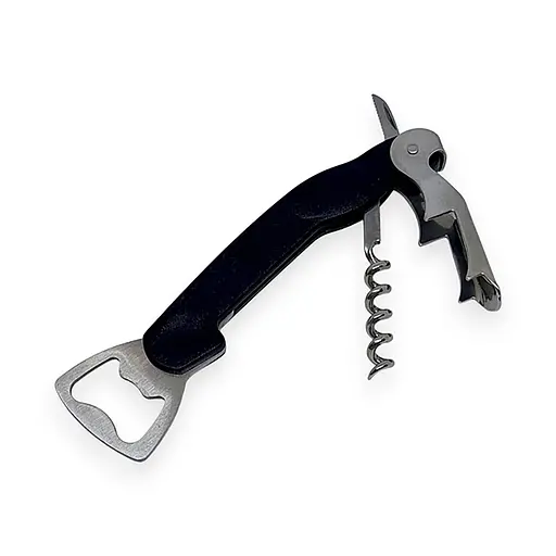 Універсальна відкривачка консервний ніж зі штопором металевий 3 в 1, Kitchen Master Синій 87725 - фото 4