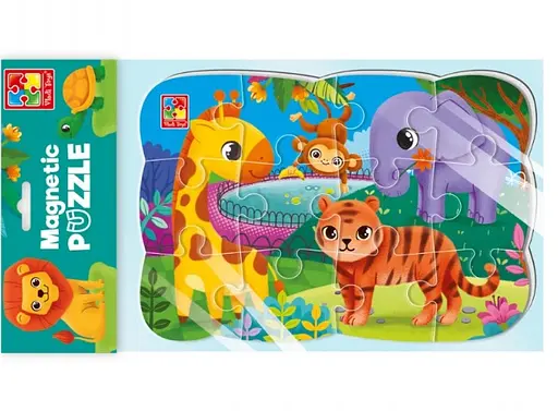 Пазлы мягкие магнитные Зоопарк, А5