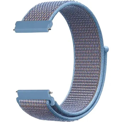 Ремінець DK CDK для Samsung Galaxy Watch3 (R840 / R845) 45mm 22mm Nylon Sport Loop (012416) (cerulean)