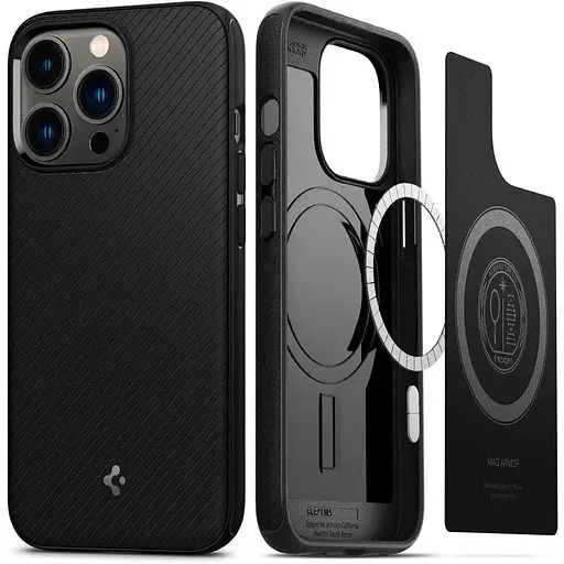 Оригинальный противоударный чехол Spigen Core Armor Mag MagSafe для iPhone 14 Pro Max Black ACS04635 MagFit