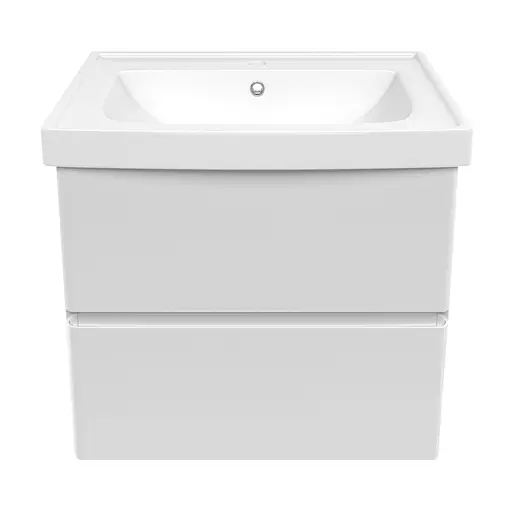 Тумба з умивальником Volle Oliva 65 см 15-45-61 Білий - фото 2