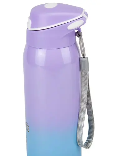 Термос "Happiness Comes" фиолетово-синий градиент нержавеющая сталь 500 мл - фото 3